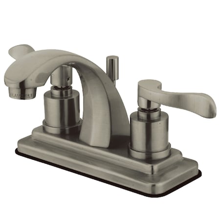Kingston Brass KS4648DFL 4" Centerset Bathroom Faucet, Brushed Nickel KS4648DFL